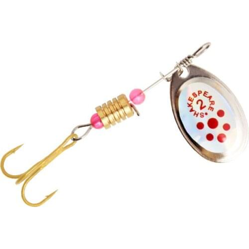 1pcs Rotating sequins Spinner Bait 55mm/3.1g Hard Spoon Bass Lures Metal Crankbait Fishing Lure With Fishing Treble Hooks Pike