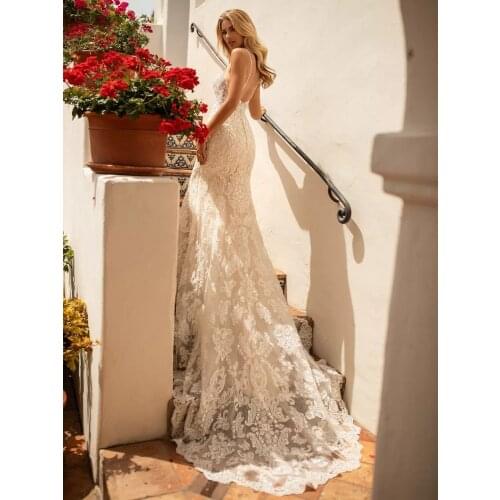 YESRFS Mermaid Silhouette Wedding Dresses