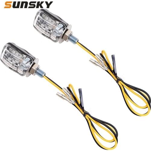 1 Pair Motorcycle LED Turn Lamp Universal Modified Small Turn Light