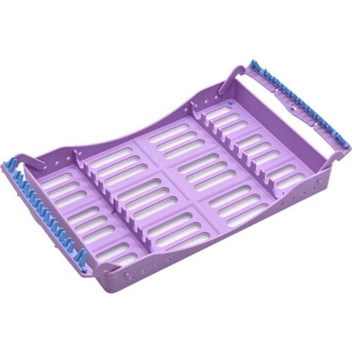 1Pcs Plastic Dental Sterilization Rack Surgical Sterilization Box Instrument Placement Box Cassette Burs Disinfection