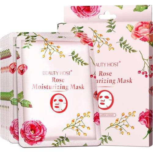 10PCS/2BOX Rose/Lavender Brighten and Hydrating Flower Facial film