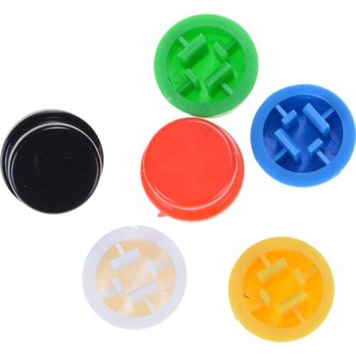 20pcs Round Mixed Color Tactile Button Caps Kit For 12x12x7.3MM Tact Switches New Product Offers