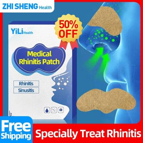 6/12/18/24pcs Rhinitis Treatment Patch Chronic Sinusitis Reliever Nose Congestion Chinese Acupoints Medical Plaster