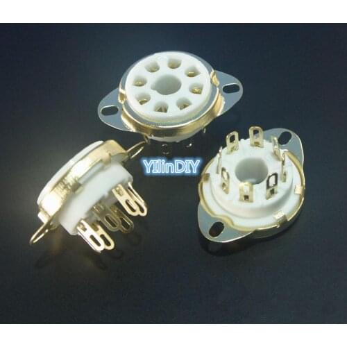 8-pin gold-plated scaffold tube ceramic832 for EL34/6SN7/KT66/KT88