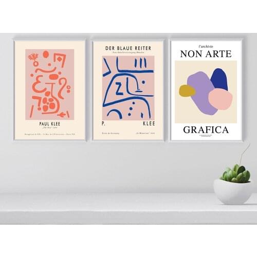 DER BLAUE REITER Abstract Painting Canvas Poster Print Nordic Decoration Wall Art Decorative Picture Living Room Home Decor