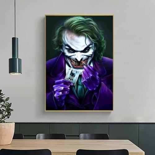 Abstract Wall Art Evil and Ugly Movie Joker Painting Nordic Canvas Posters and Prints Living Room Bedroom Corridor Decoration