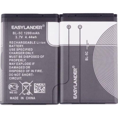 2020 NEW 1200mAh BL5C BL-5C BL 5C Battery For Nokia 1100 1110 1200 1208 1280 1600 2600 2700 3100 3110 5130 6230 6230i n70 n72