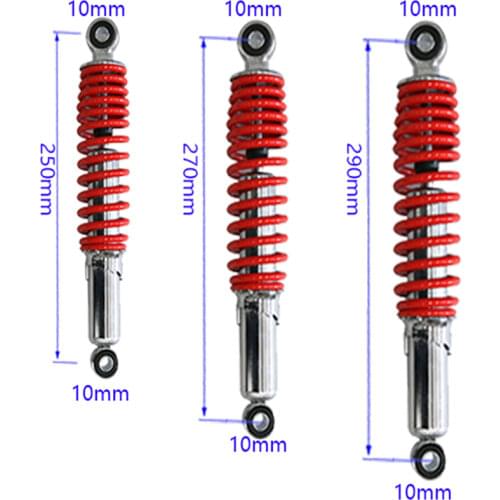 250mm 270mm 290mm 400LBS Front Shock Absorber Suspension Spring For 50cc 70 90 110cc 125cc ATV Go Kart Buggy Pitbike Dirt Bike