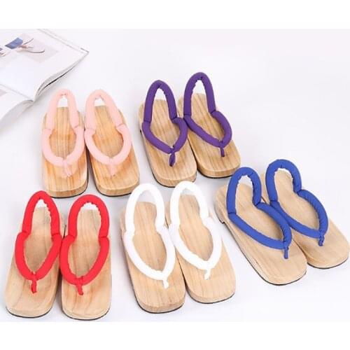Anime Demon Slayer Cosplay Shoes Kimetsu No Yaiba Kamado Tanjirou Clogs Sandals Kamado Nezuko Geta Agatsuma Zenitsu Flip Flops