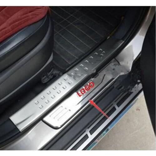 Free Shipping stainless steel scuff plate door sill Car-Styling car accessories For Hyundai IX35 2010 2011 2012 2013