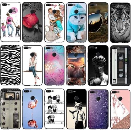 For Honor 9 Lite 9lite Case Soft TPU Silicone Coque For Huawei Honor 9 Lite Cover Roses Patterned Shell For Honor 9 lite Capa