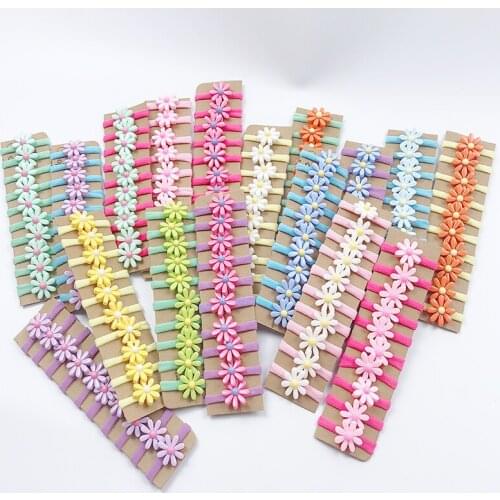 10pc/lot Kids High Elastic Hair Bands Girls Children Rope Ponytail Rubber Scrunchy Headbands Rubber For Baby Hair Accessories