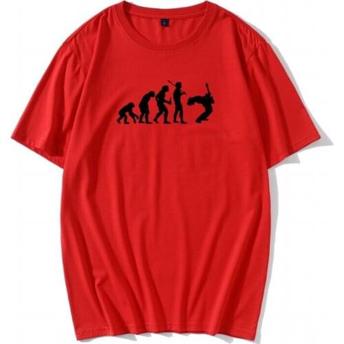 Evolution Of A Guitarist Music Rock Guitar Musician Band Metal T-shirt Men Male Short Sleeve O Neck Cotton Funny T Shirt