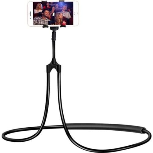 Flexible mobile phone holder, lazy hanging neck phone holder, portable flexible holder suitable for Xiaomi Huawei mobile phones