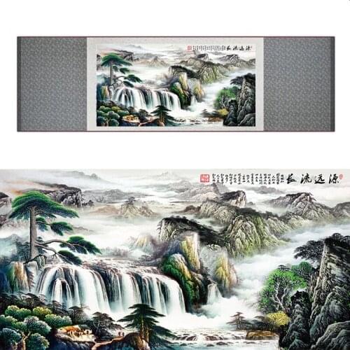 Mountain and River art painting Chinese traditional landscape mountain and river painting 19042103