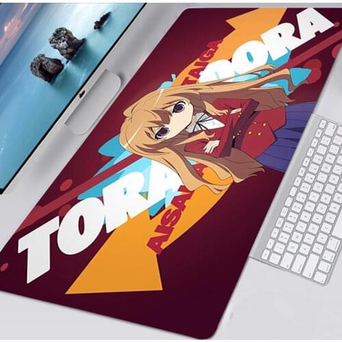 Toradora Taiga Aisaka Alfombrilla Gaming Accessories Non-slip Mouse Pad Anime Tappetino Mouse Mausepad Podkladka Pod Mysz 90x30