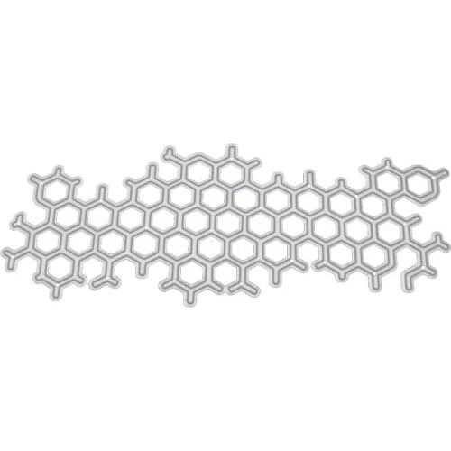 Honeycomb DIY Handicrafts Cutting Dies Metal Cutting Stencils for Scrapbooking Album Stamp Paper Card Embossing Mold