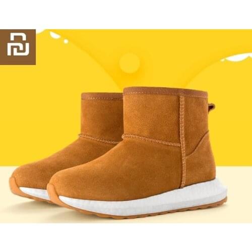 Youpin Fashion Children Casual Cow suede Shoes Baby Boys Girls Snow Martin Boots Kids Running Shoes Child Sneakers