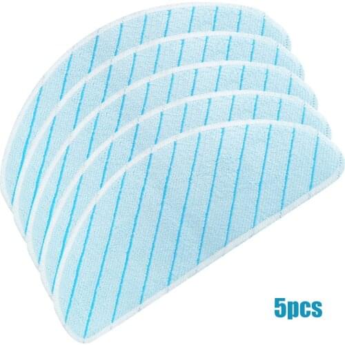 5X T9 Series Washable Cleaning Cloth For Ecovacs Deebot T9 AIVI T9 PRO T9 MAX T9 POWER 100% Brand New And High Quality