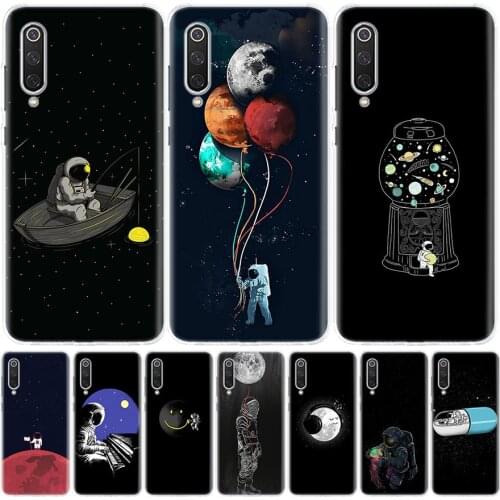 Cartoon Astronaut Space Phone Case for Xiaomi Redmi Note 10 9 9S 8T 8 7 8A 7 7A 6 6A 9A 9C S2 K20 K30 Pro Fashion Cover Coque