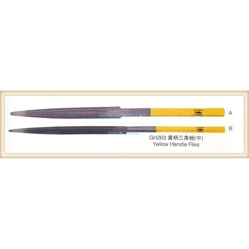 Jewellery making 2pcs yellow handle files set for sterling silver jewelry working