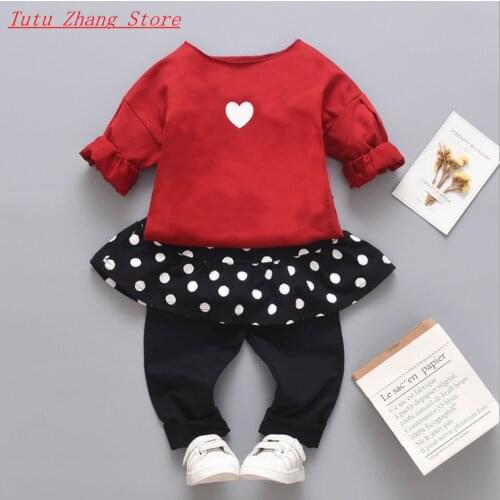 Baby Girls Clothes Spring Fall Flower T-shirt Tops Pants Tracksuits Costume Casual Kids Sport Suits Children Bebes Jogging Suits