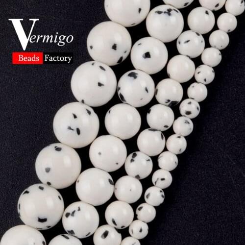 Wholesale Wholesale Natural Round Beads White Bodhi Jades Stone Beads For Jewelry Making 6 8 10mm Diy Bracelet Necklace 15"