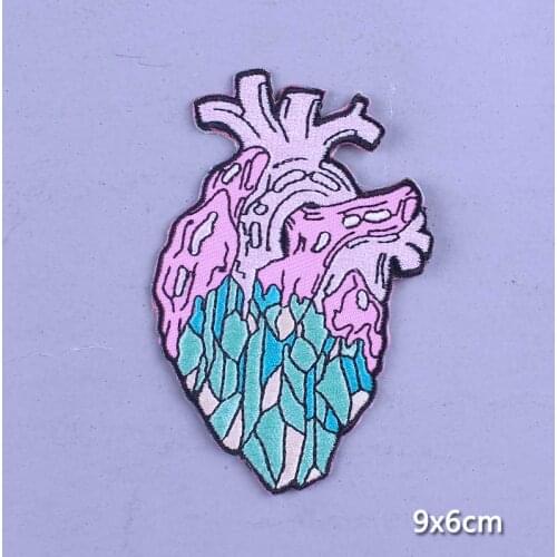 Pulaqi Hippie Stranger Things Patch Embroidered Patches For Clothes Stripes DIY Rock Biker Badge On Jackets Punk Patch DIY