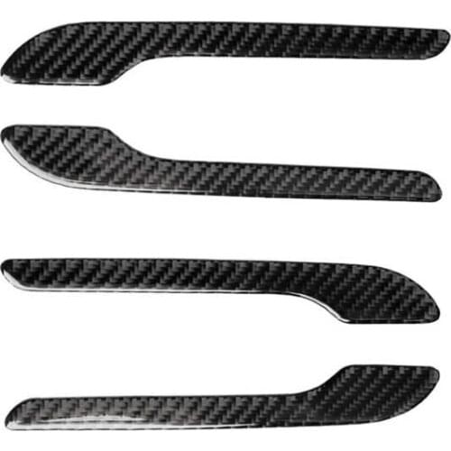 Fit For Tesla model 3 carbon fiber outer handle modified welcome pedal car accessories