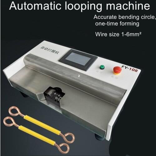 Manual wire looping machine Small cable bending machine 1-6 square wire metal iron wire bending arc machine