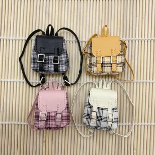 1PCS Dolls backpack For 1/6 1/8 1/12 BJD Doll as For blyth ob11 doll mini bag toys Accessories