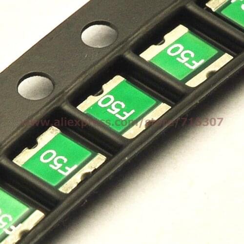 PHISCALE 50pcs 1210 SMD Resettable Fuse PPTC PSMD050 16V 0.5A