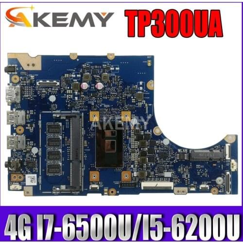 TP300UA Q302UA Laptop motherboard for ASUS Q302U Q302UA TP300U TP300UA TP300U mainboard 4G I7-6500U I5-6200U 100% Test