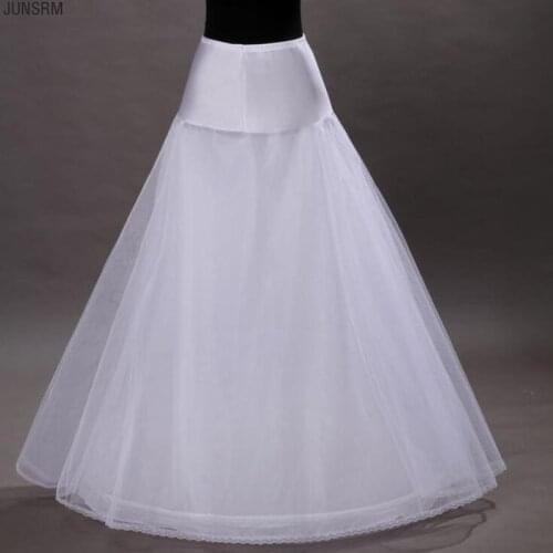 High Quality One hoop Two layer Tulle A line Petticoat Bridal Wedding Petticoat Underskirt Crinolines for Wedding Dress