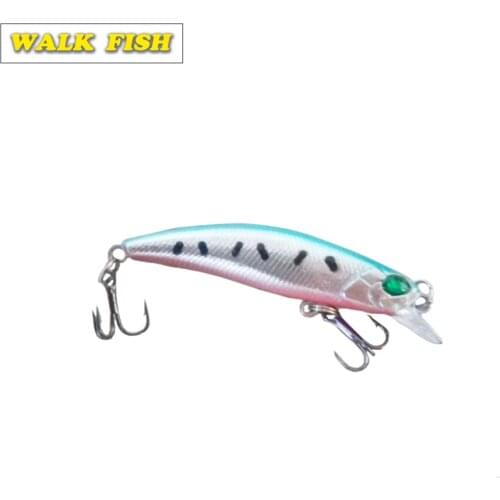 Walk Fish 1Pcs 6.5cm 4g Minnow Fishing Lure Wobblers Crankbait artificiais para pesca Japan Hard Bait Swimbait fishing tackle