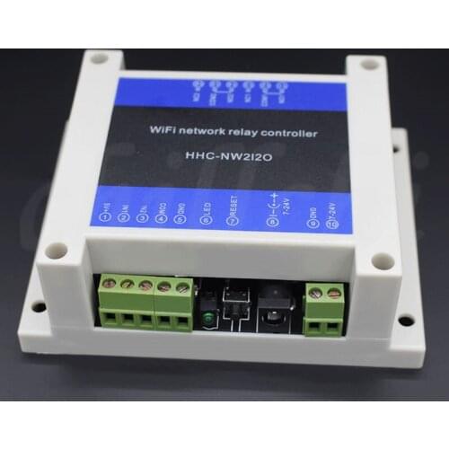 2 channel WIFI network relay remote control switch Ethernet relay controller MODBUS TCP