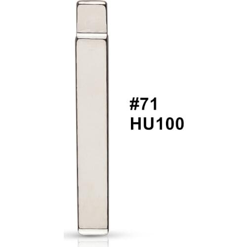 20pcs/lot Uncut Metal Blank Car Key KD MINI/KD900/VVDI Remote Blade NE73 #53 For Renault Peugeot 206 207 Citroen C2 Car Flip Key