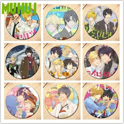 Free Shipping Anime hitorijime my hero Brooch Pin Badges For Clothes Backpack Decoration Childrens gift B015