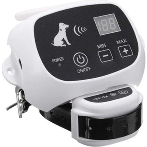 Wireless Remote Dog Fencing System Electronic Lamp Waterproof Electric Shock Dog Training Collar 0-100 Levels