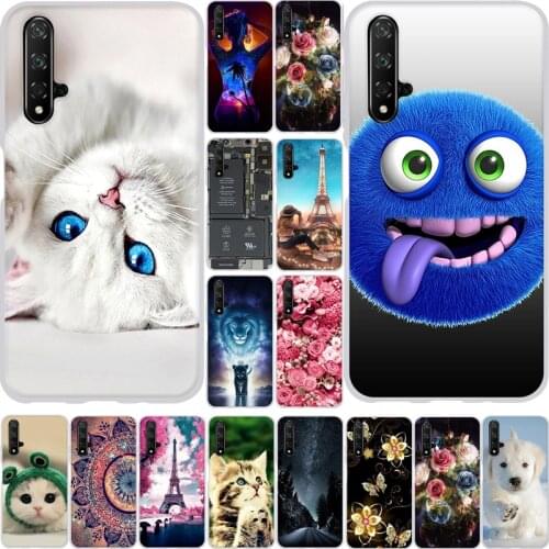 For Huawei Honor 20/Nova 5T/Honor 20 Case Silicone Soft TPU Phone Shells For Huawei Honor 20 Pro Cover Cute Animal Printed Back