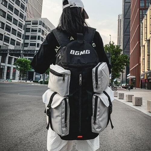 Designer Large-Capacity Travel Bag Sunisex Fashion Leisure Student Travel Tote Men Solid Multifunctional Mountaineering Backpack