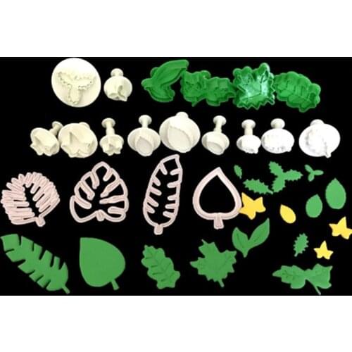 3/4pcs Cute Baking Biscuit Mold Diy Leaf Shape Embossing Cookie Cutter Fondant Leaf Mold Supply