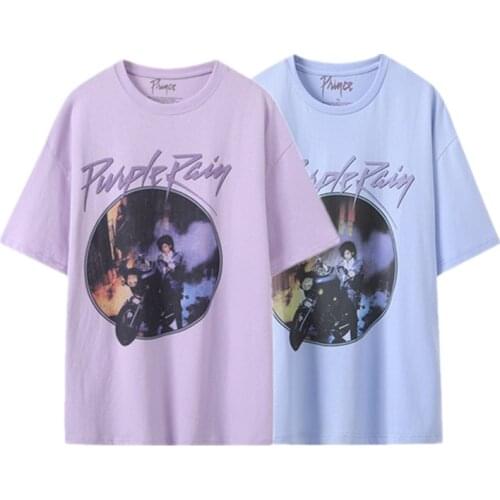 Oversized Girls O Neck Soft Cotton T-shirts 2021 Summer Fashion Ladies Casual Tops Loose Women Printed Short Sleeves