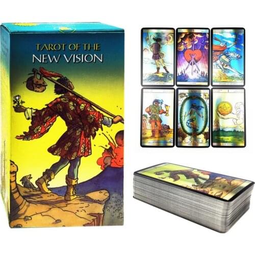 78pcs Tarot Cards Durbale Holographic Coated Paper Cards Party Tarot Deck Supplies Board Game Playing Cards With PDF Guidebook