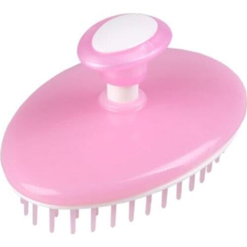 The head massager shampoo scrub brush to clean the scalp Bath wash hair brush to wash and dress head artifact