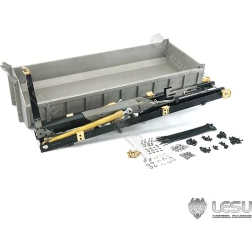 LESU 1/14 Metal Hydraulic System Rod Bucket for 8*8 RC Dumper Truck Tipper Hopper TMY TH02000-SMT3