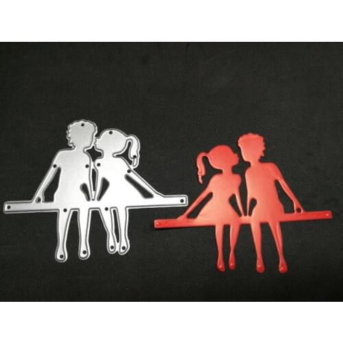 Metal boy and girl Cutting Dies Stencils for DIY Scrapbooking/photo album Decorative Embossing DIY Paper Cards
