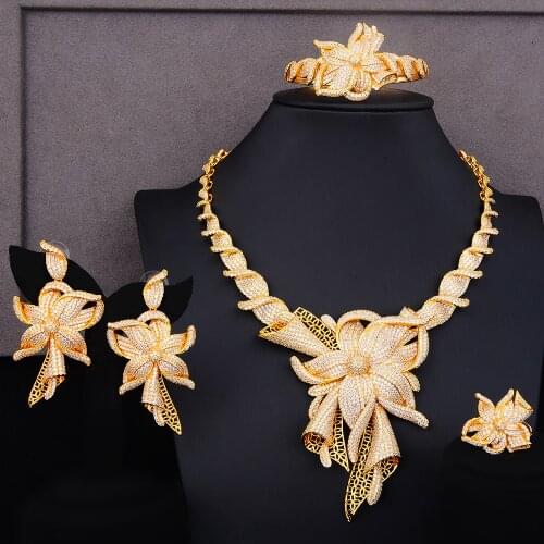 GODKI Famous Brand Charms Lariat Choker Luxury Statement Dubai Jewelry Sets For Women CZ Zircon Wedding Bridal Jewelry Sets 2019