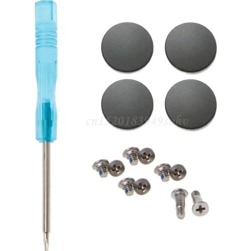 New Rubber Feet With Screws and Screwdriver Bottom Case Cover For Macbook Air A1369 A1466