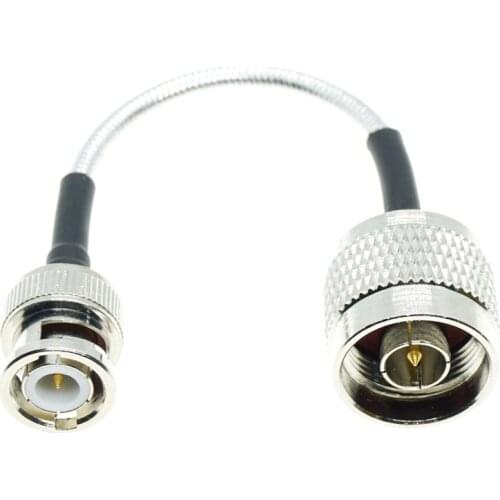 BNC male to N type male connector RG-402 Coaxial RG402 .141" Semi flexible rigid cable